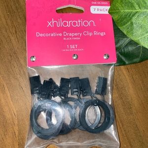 NIP xhilaration Decorative drapery clip rings